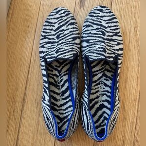 Rothy's Navy Zebra Loafers 6.5